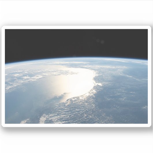 Zonlicht reflecteert voor de Golf van Mexico Sticker (Voorkant)