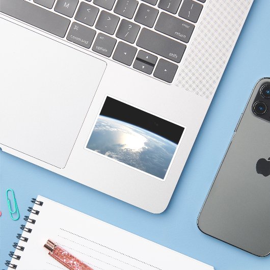 Zonlicht reflecteert voor de Golf van Mexico Sticker (Laptop met iPhone)