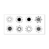 Zonlicht Rubberstempel (Afrduk)