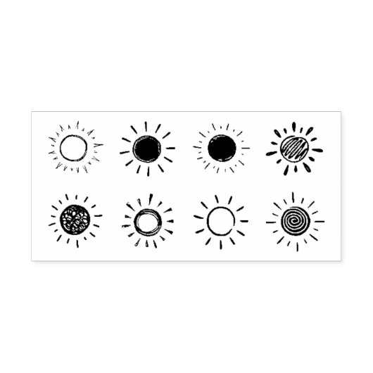 Zonlicht Rubberstempel (Afrduk)