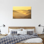 Zonlicht schijnt in de ochtend mist canvas afdruk (Insitu (Slaapkamer))