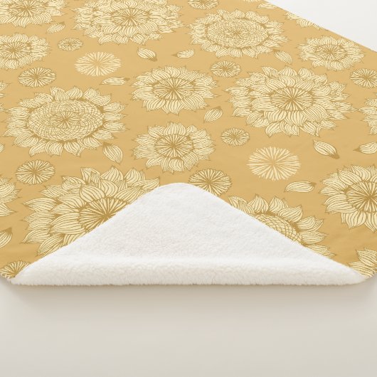 Zonlicht Stilte II in Warm Amber Sherpa Deken (3/4)