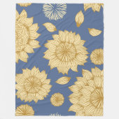 Zonlicht Stilte in Country Blue Fleece Deken (Voorkant)