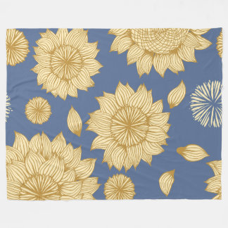 Zonlicht Stilte in Country Blue Fleece Deken