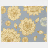 Zonlicht Stilte in Zacht Blauw Grijs Fleece Deken (Voorkant (Horizontaal))