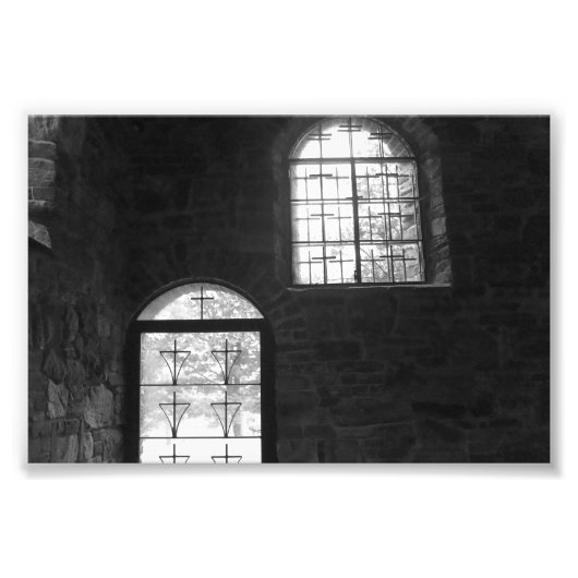 zonlicht trotseert duisternis foto afdruk (Voorkant)