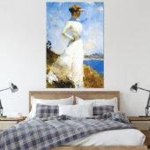 Zonlicht van Frank Benson Canvas Afdruk (Insitu (Slaapkamer))