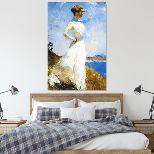 Zonlicht van Frank Benson Canvas Afdruk (Insitu (Slaapkamer))