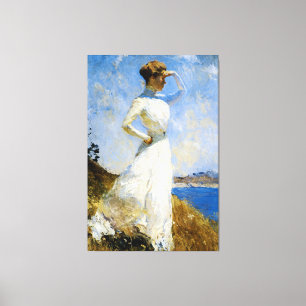 Zonlicht van Frank Benson Canvas Afdruk