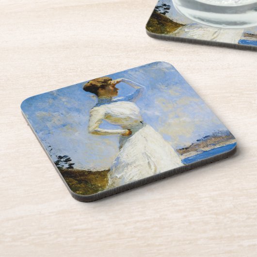 Zonlicht van Frank Benson Onderzetter (Linkerzijde)