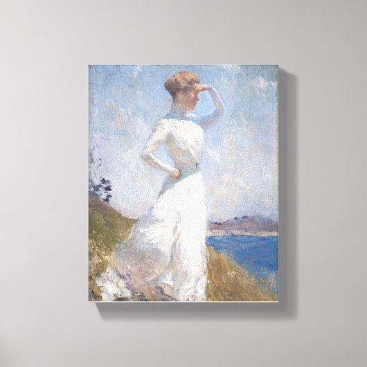 Zonlicht van Frank Weston Benson Canvas Print (Voorkant)
