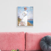 Zonlicht van Frank Weston Benson Canvas Print (Insitu (Woonkamer))