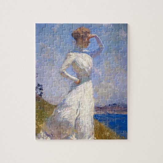 Zonlicht van Frank Weston Benson Legpuzzel (Verticaal)