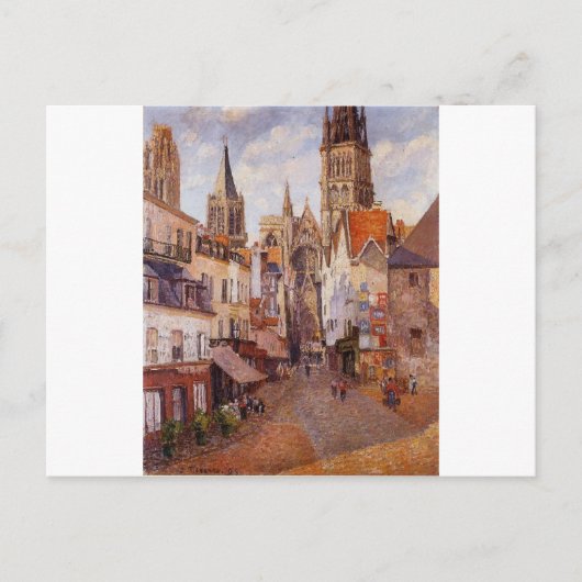 Zonlicht, vanmiddag, La Rue de l'Epicerie, Rouen Briefkaart (Voorkant)