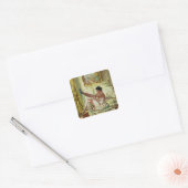 Zonlicht Vierkante Sticker (Envelop)