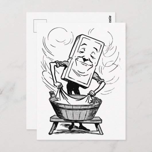 "Zonlicht zeep reclame" Briefkaart (Voorkant / Achterkant)