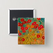 zonlichtsplendor (schilderij)-toets vierkante button 5,1 cm (Voorkant /achterkant)