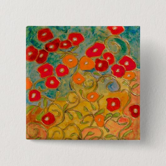 zonlichtsplendor (schilderij)-toets vierkante button 5,1 cm (Voorkant)