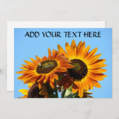 ZONLOWER Invitation Cards Party Invitations Event Kaart (Voorkant / Achterkant)