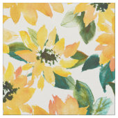 ZONLOWER POWER Yellow Floral Stof (Close Up)