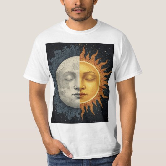 zonmaan t-shirt (Voorkant)