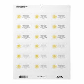 Zonne Adreslabels Etiket (Full Sheet)