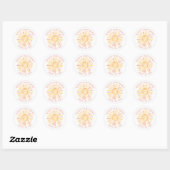 Zonne Baby Shower Bedankt Ronde Sticker (Vel)