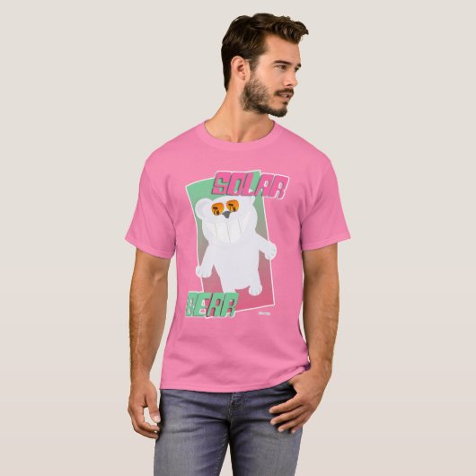 Zonne-Beer Grappig Polar Beach Art Design T-shirt (Voorkant volledig)