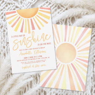 Zonne Boho Zon Baby Shower Kaart