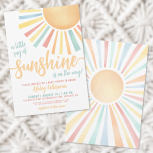 Zonne Boho Zon Baby Shower Kaart