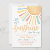 Zonne Boho Zon Baby Shower Kaart (Voorkant)