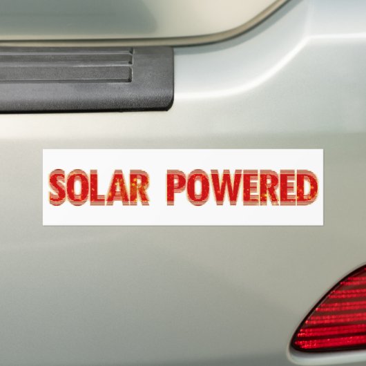 Zonne Bumpersticker (Op auto)