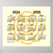 Zonne Dagen Schooljaar Kalender 2024-2025 door Jan Poster (Voorkant)