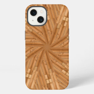 Zonne dek - Houten Zonneburst Mozaïek Case-Mate iP iPhone 13 Hoesje