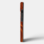 Zonne dek - Rode Houten Denne Knoop Case-Mate iPhone Case (Achterkant / Links)