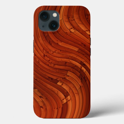 Zonne dek - Rode Houten Denne Knoop Case-Mate iPhone Case (Achterkant)
