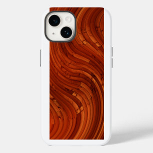Zonne dek - Rode Houten Denne Knoop iPhone 14 Hoesje