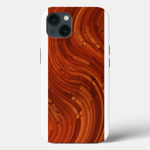 Zonne dek - Rode Houten Denne Knoop iPhone 13 Hoesje