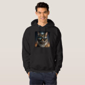 Zonne-eclips, 2024 Kat Dragen Zonne-eclips Glas Hoodie (Voorkant volledig)