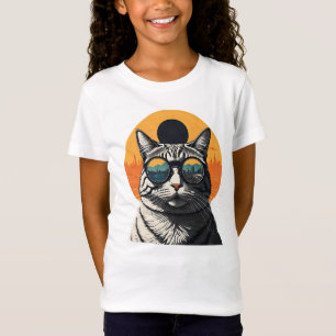 Zonne-eclips, 2024 Kat Dragen Zonne-eclips Glas T-shirt