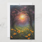 Zonne-eclips kijkfeest volledig aangepaste bloemen kaart (Voorkant)