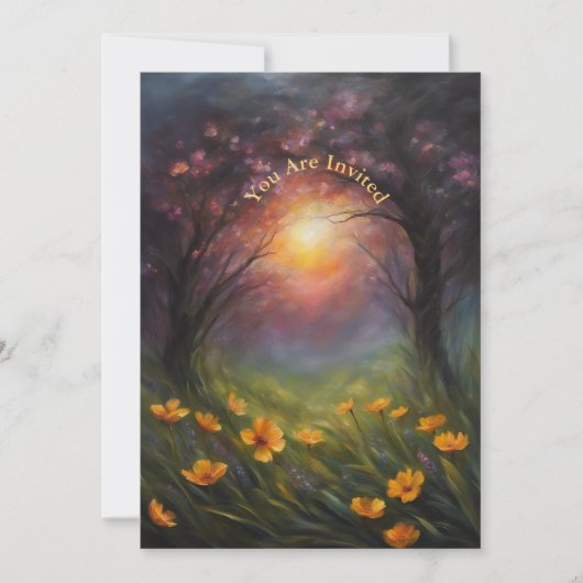 Zonne-eclips kijkfeest volledig aangepaste bloemen kaart (Voorkant)