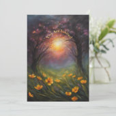 Zonne-eclips kijkfeest volledig aangepaste bloemen kaart (Staand voorkant)