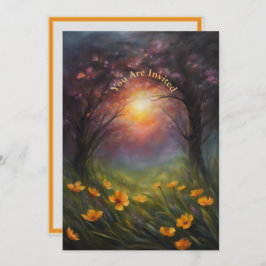 Zonne-eclips kijkfeest volledig aangepaste bloemen kaart