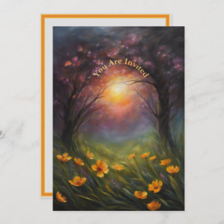 Zonne-eclips kijkfeest volledig aangepaste bloemen kaart