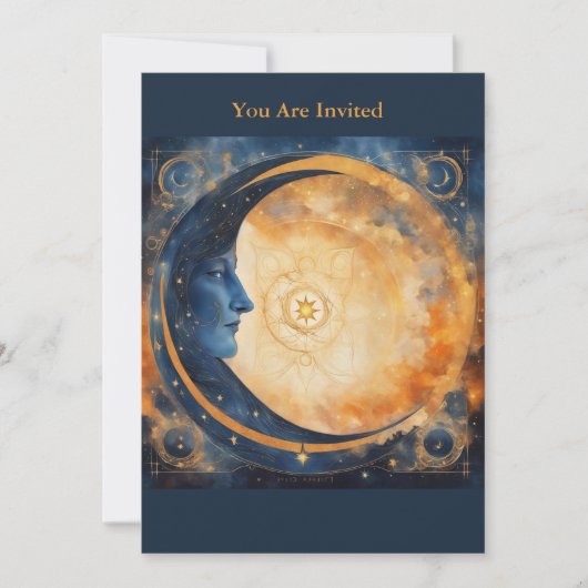 Zonne-eclips kijkfeest volledig aangepaste maan kaart (Voorkant)