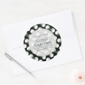 Zonne-eclips Maanpatroon Zakelijke Sticker (Envelop)