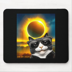 Zonne-eclips Totaliteit Tuxedo Kat Design Muismat