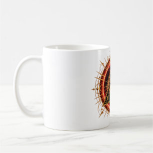 Zonne-ember oog koffiemok