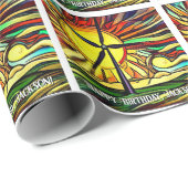 Zonne- en windenergie cadeaupapier (Rol Hoek)